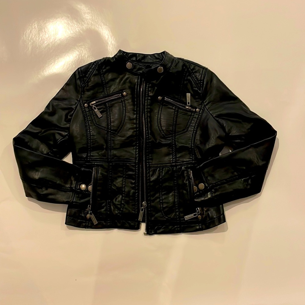 JOU JOU Vegan Faux Leather Moro Jacket